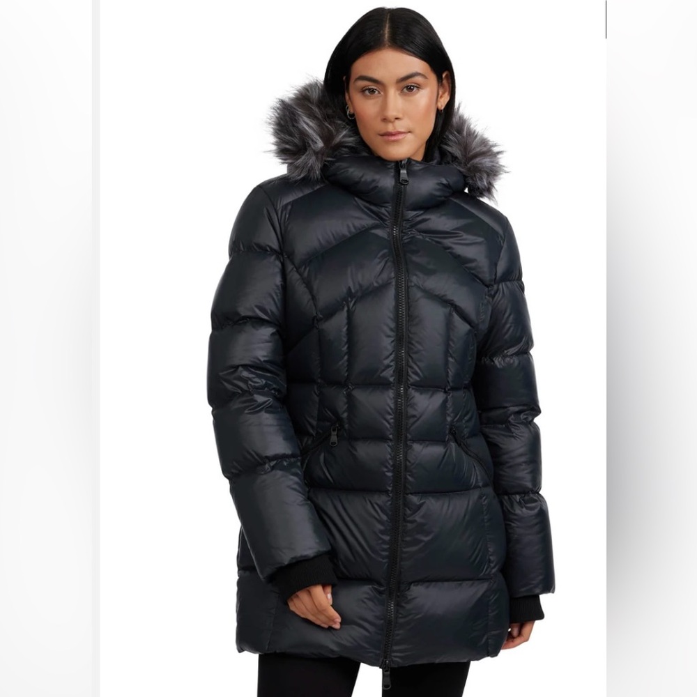 Pajar Ares Women’s Puffer Jacket with faux fur trim Size US Small…